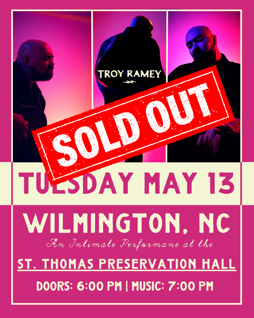 Troy Ramey - Live @ The St. Thomas Preservation Hall - Wilmington, NC